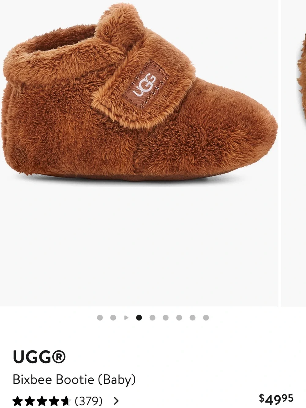 UGG Baby Bixbee Bootie in Chestnut Plush